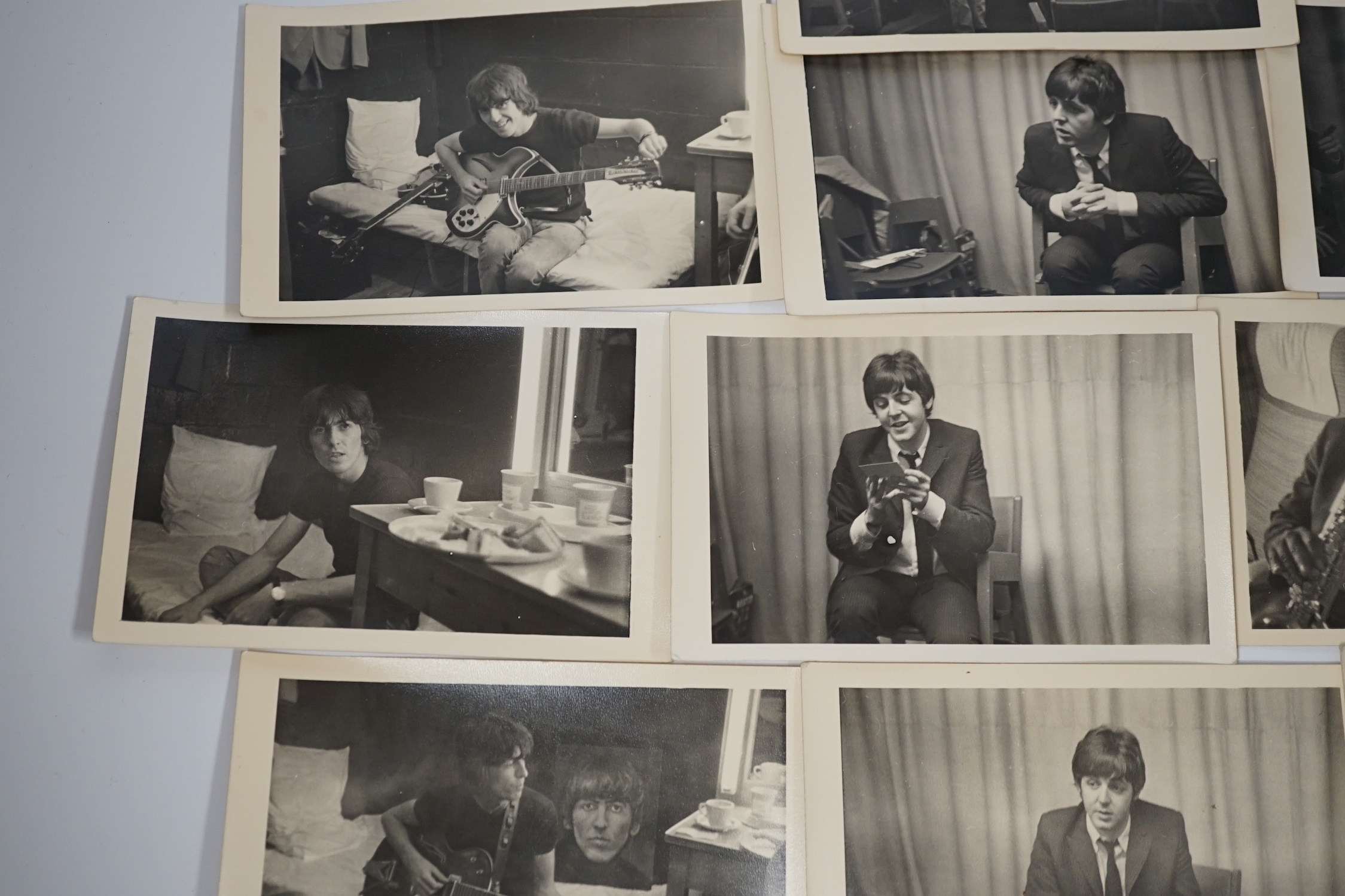 An archive of ten original 1960s photographs of The Beatles and Brian Epstein. Provenance; the photographs were owned and almost certainly taken by the BBC Radio 2 DJ Brian Matthew